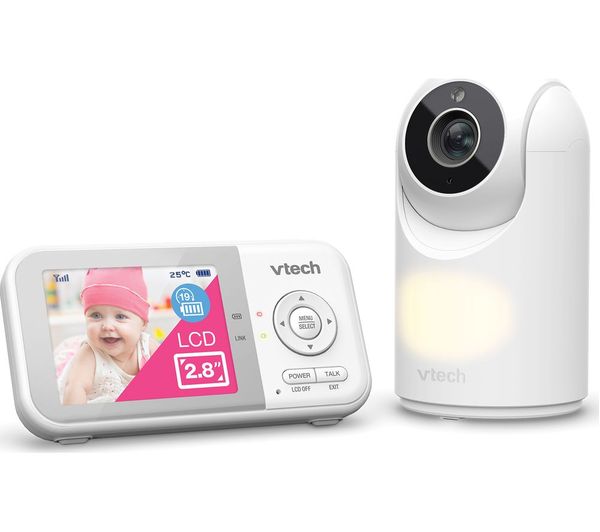 Vtech Vm3263 28 Pan Tilt Video Baby Monitor White