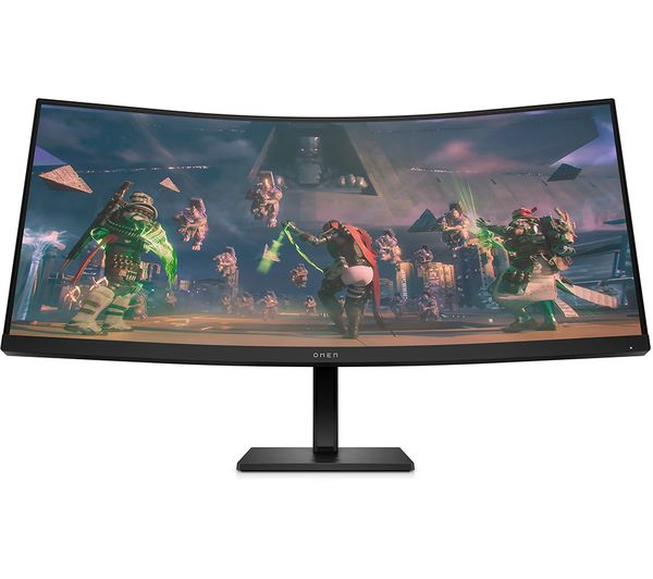 Hp Omen 34c Wide Quad Hd 34 Curved Va Lcd Gaming Monitor Black