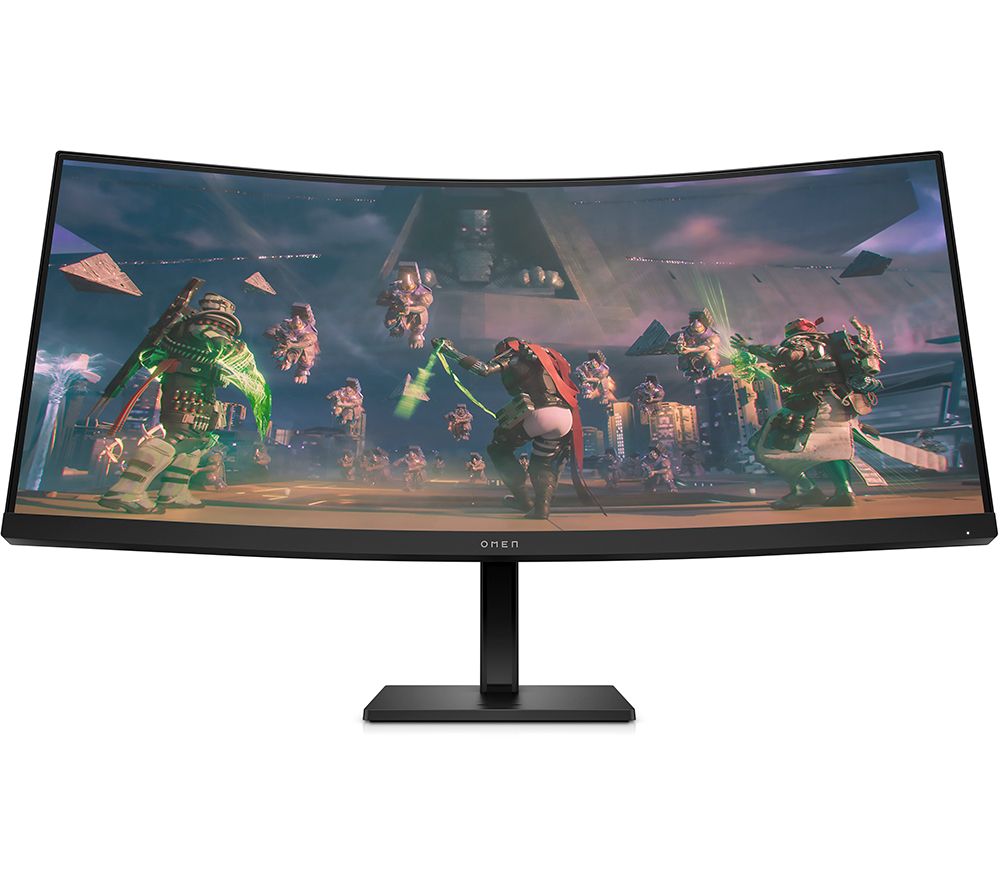 OMEN 34c Wide Quad HD 34" Curved VA LCD Gaming Monitor - Black