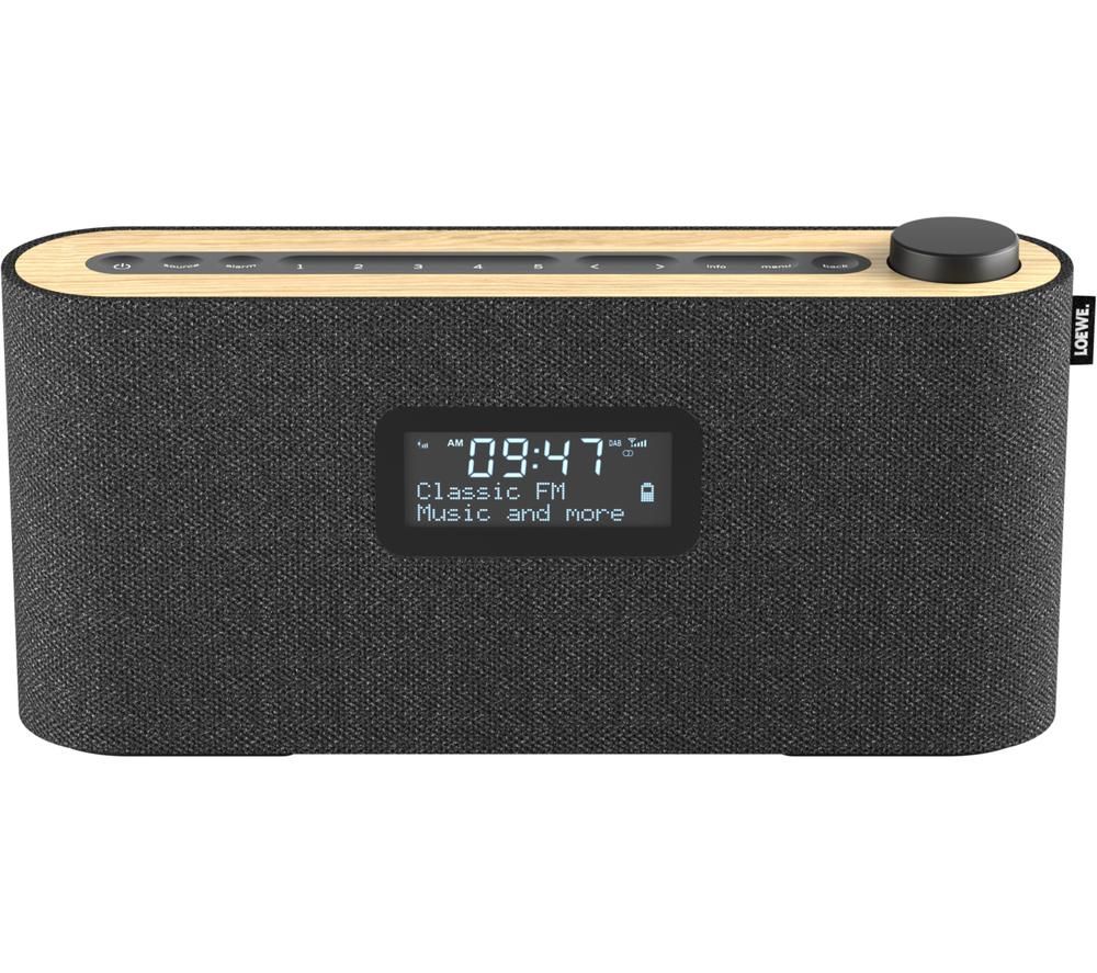 radio.frequency Portable DAB+/FM Bluetooth Clock Radio - Basalt Grey