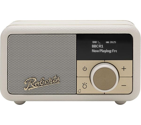 ROBERTS Revival Petite 2 DAB+/FM Retro Bluetooth Radio - Pastel Cream