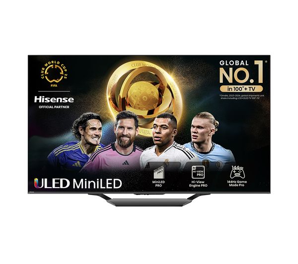 HISENSE 65U7NQTUK 65" Smart 4K Ultra HD HDR Mini LED TV with Amazon Alexa