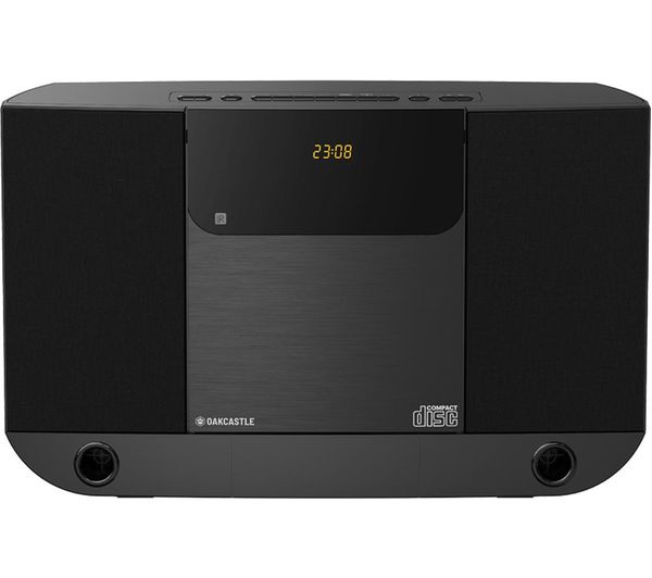 Oakcastle Hifi100 Flat Panel Hi Fi System Black