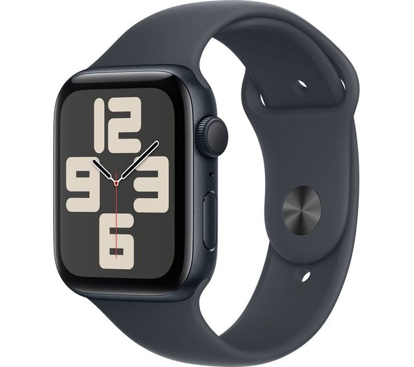 Image of APPLE Watch SE - 44 mm Midnight Aluminium Case with Midnight Sport Band, S/M