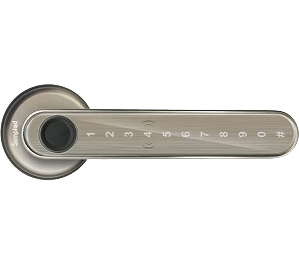 AF LeverLine Smart Fingerprint Door Lock - Silver