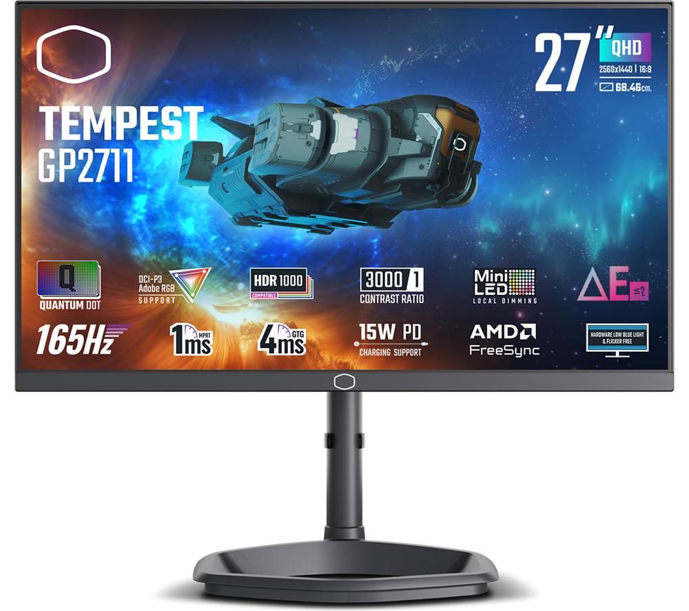 Tempest GP2711 Quad HD 27" VA Mini LED Gaming Monitor - Black