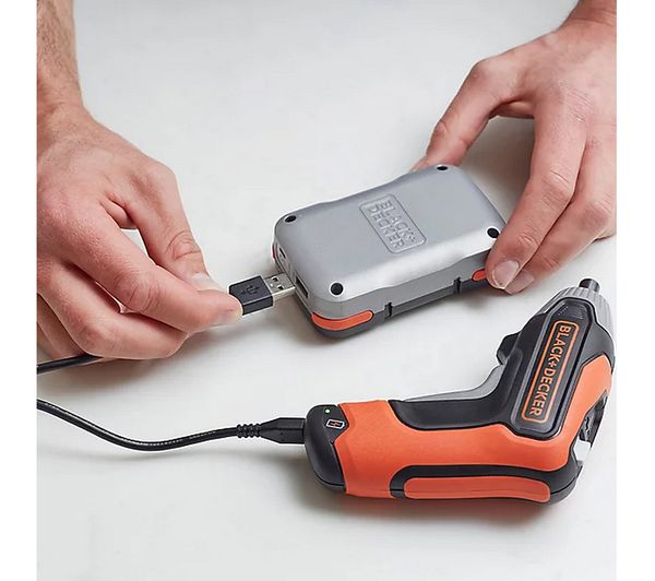 Blackdecker Rapid 36 V Cordless Screwdriver Orange Black