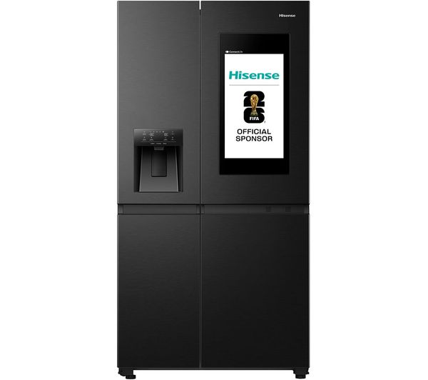 Hisense Pureflat Smart Screen Rs9p628gpfe American Style Fridge Freezer Black Hisense Pureflat Smart Screen Rs9p628gpfe American Style Fridge Freezer Black