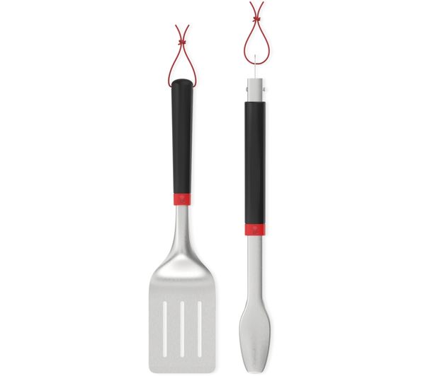 Another product from WEBER Compact 57 cm Portable Kettle Charcoal BBQ - Black and WEBER Spatula & Tongs Set - Black & Silver