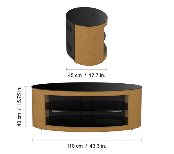 FS1100BUCO AVF Buckingham 1100 mm TV Stand Oak Currys Business