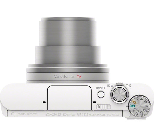 SONY Cyber-shot DSC-WX500W Superzoom Compact Camera - White
