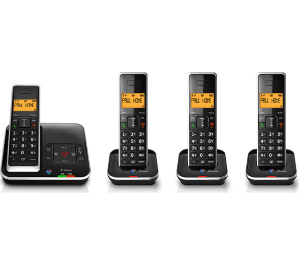 Cordless Phones Currys Pc World Business An Image Of Bt Xenon 1500 Cordless Phone With Answering Machine Quad Handsets