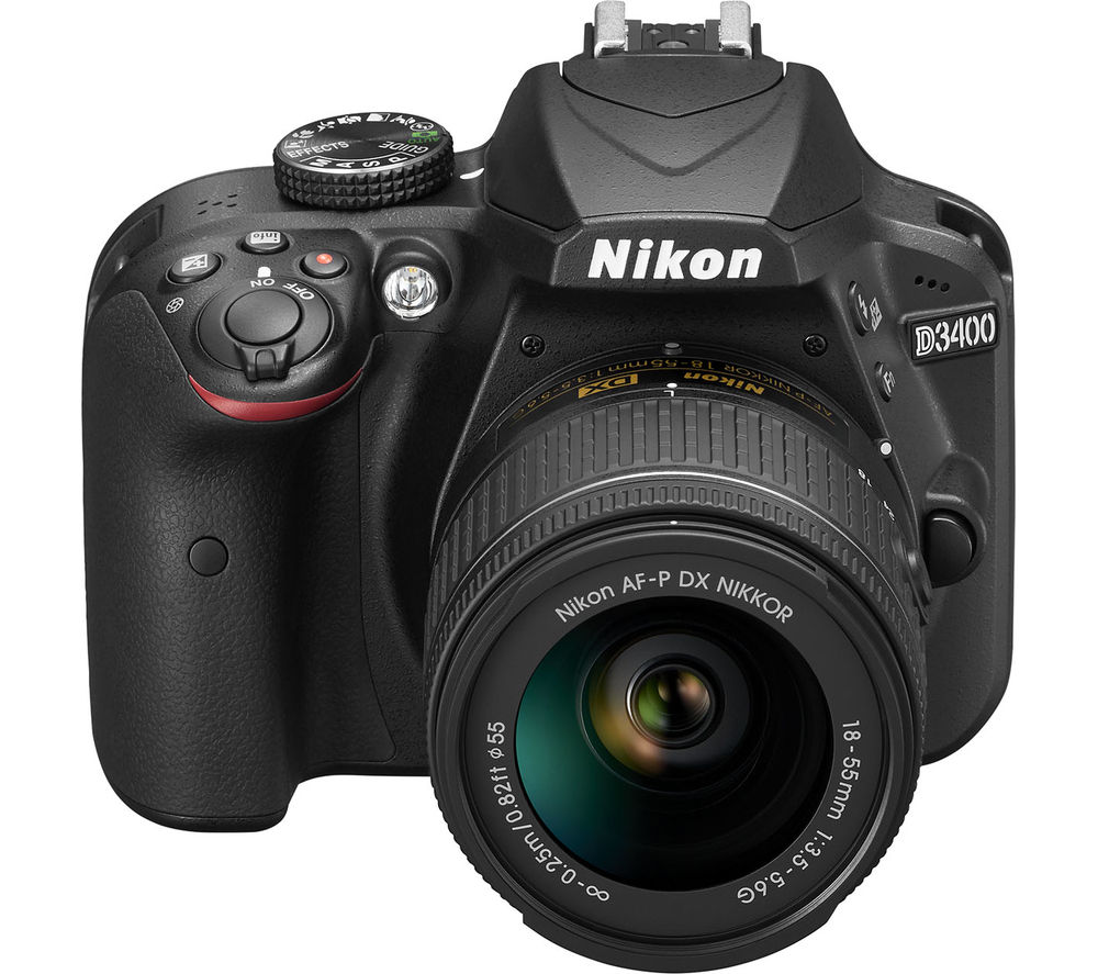 Buy NIKON D3400 DSLR Camera  with DX 18 55 mm f 3 5 5 6G 