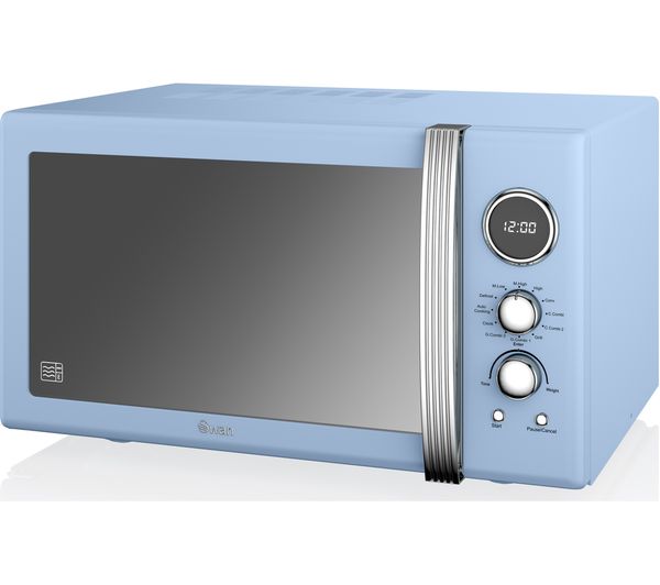 SWAN SM22080BLN Microwave with Grill - Blue, Blue
