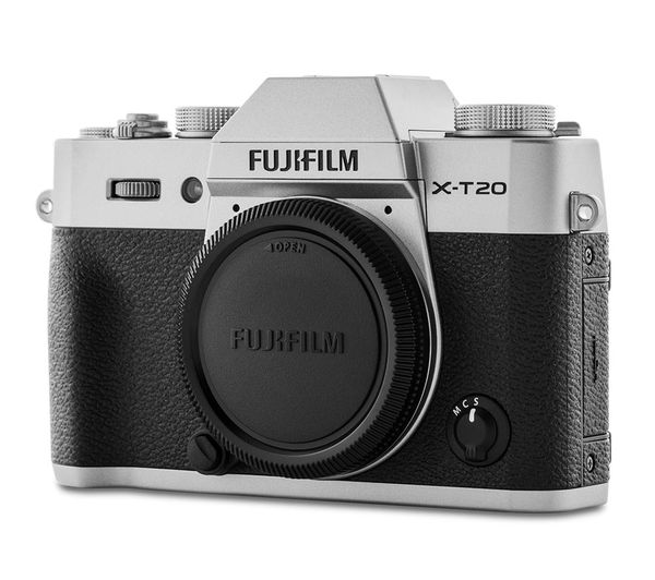 FUJIFILM X-T20 Mirrorless Camera - Silver, Body Only