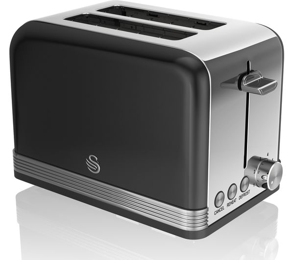 Swan St19010bn 2 Slice Toaster Black