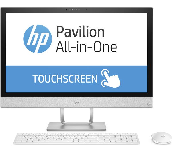 HP Pavilion 24-r012na Touchscreen All-in-One PC - Blizzard White