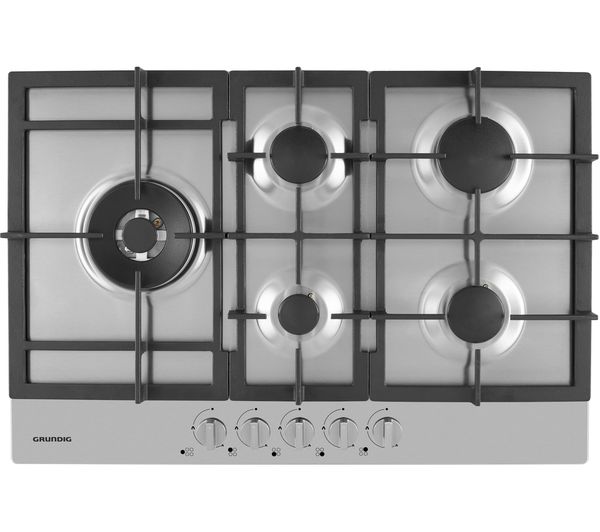 GRUNDIG GIGA7235251X Gas Hob - Stainless Steel, Stainless Steel