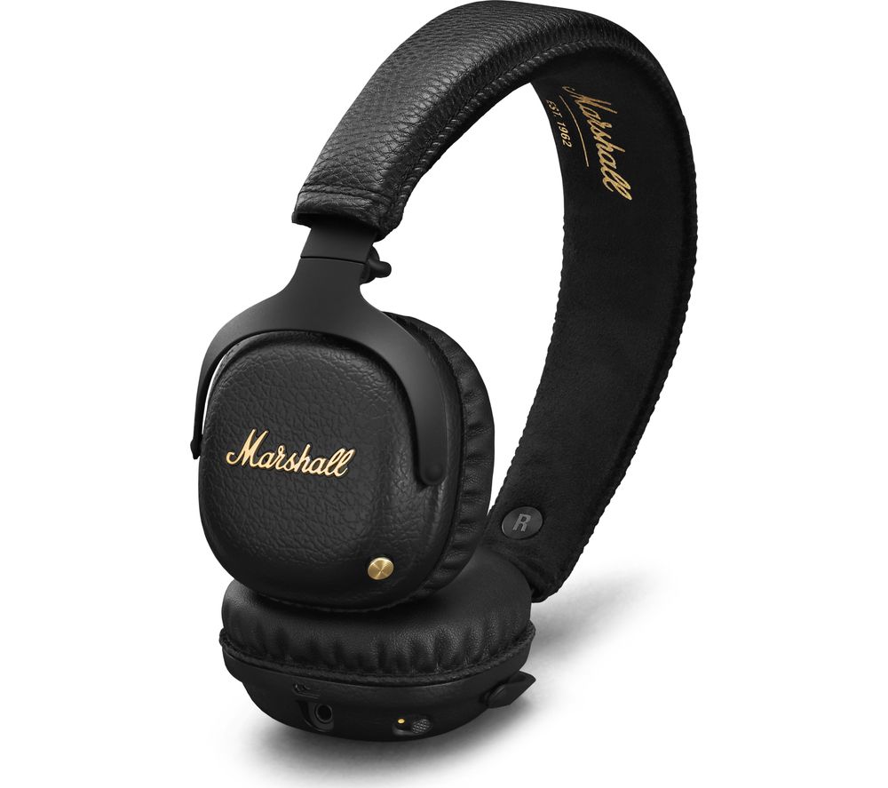 Marshall Mid A.N.C Wireless Bluetooth Noise-Cancelling Headphones – Black, Black