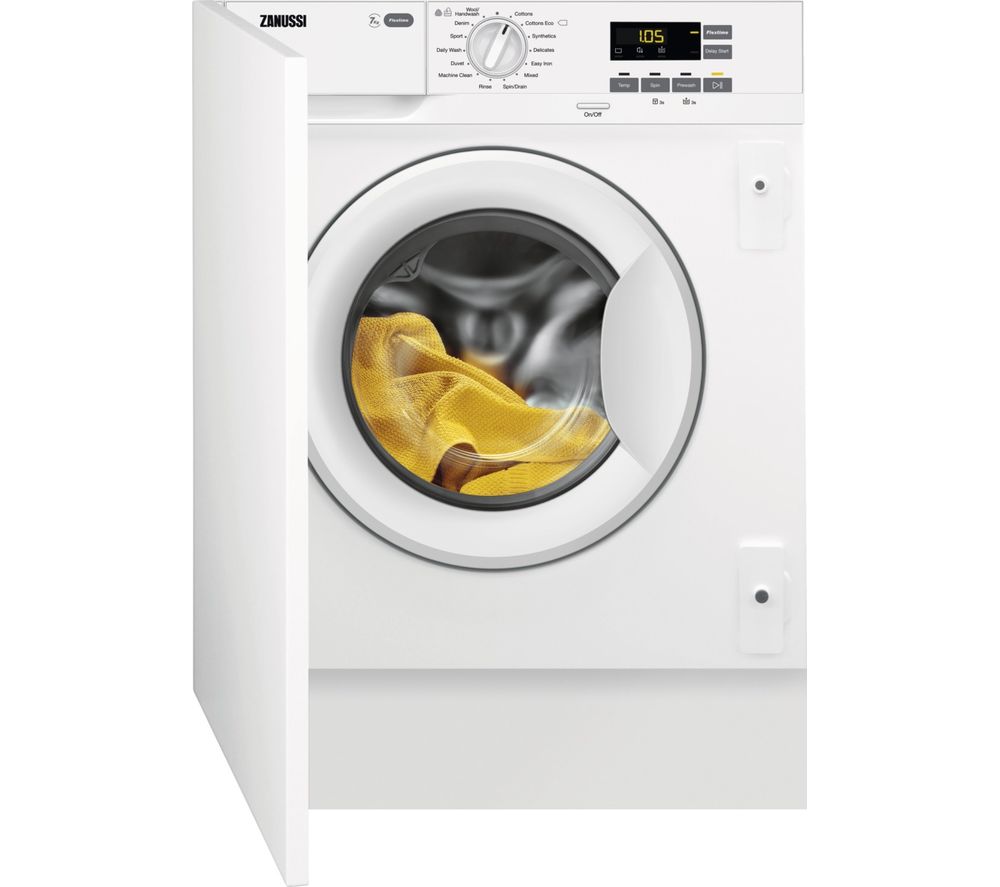 ZANUSSI Z714W43BI Integrated 7 kg 1400 Spin Washing Machine review