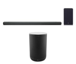 LG SL10YG 5.1.2 Wireless Sound Bar with Dolby Atmos & Google Assistant & ThinQ WK7 Voice Controlled Speaker Bundle