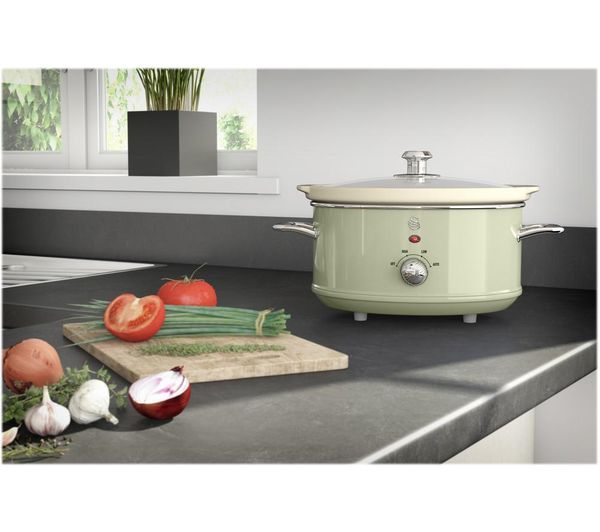 Buy SWAN Retro SF17021GN Slow Cooker Green Free Delivery Currys