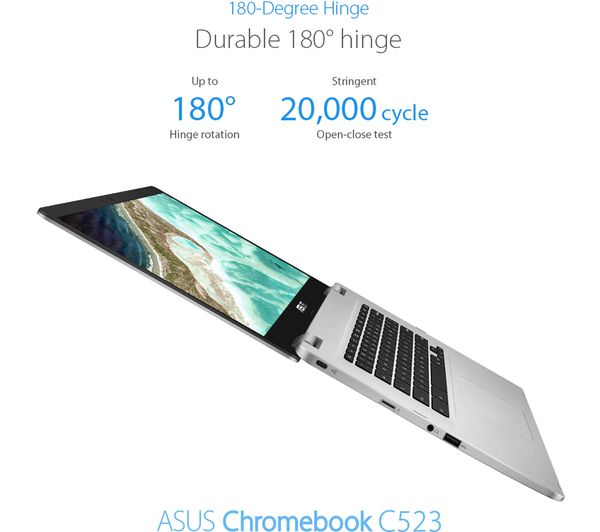 ASUS Chromebook c523n シルバー 本体 ASUS 15.6