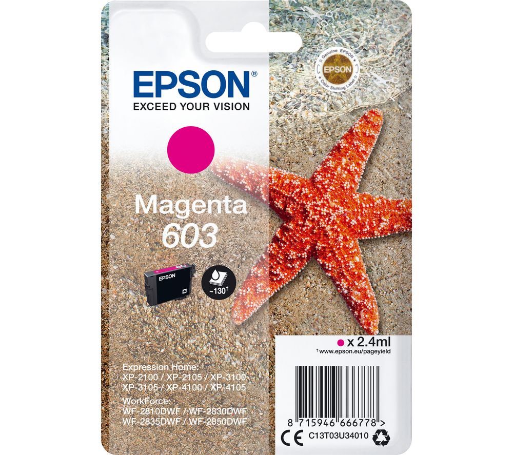 EPSON 603 Starfish Magenta Ink Cartridge