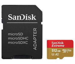Extreme Class 10 microSDXC Memory Card - 512 GB