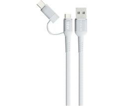 VUCM1 Super-Fast USB to Micro USB & USB Type-C Cable - 1 m