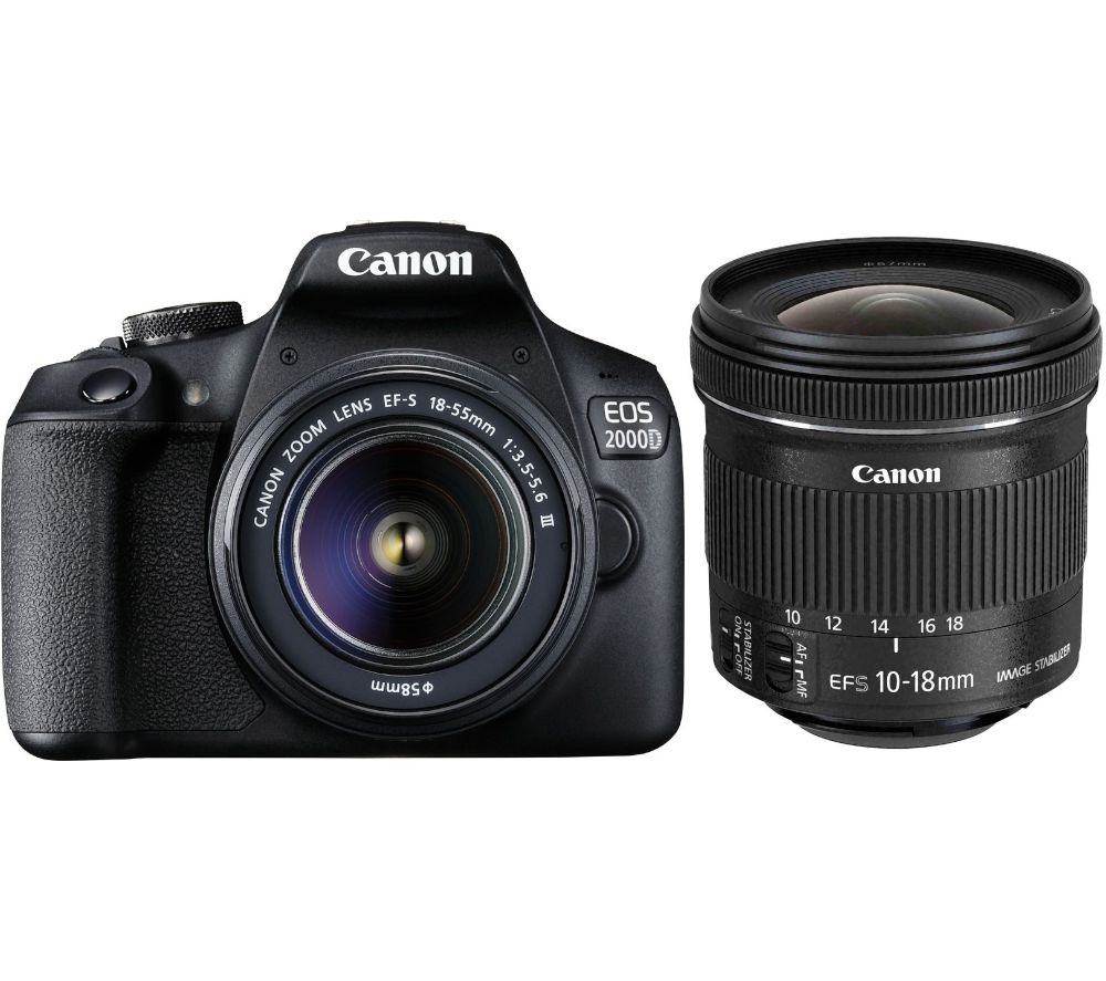 Buy CANON EOS 2000D DSLR Camera with EF-S 18-55 mm f/3.5-5.6 III & 10 ...
