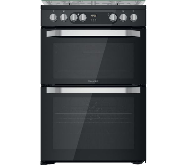 Hotpoint Multiflow Hdm67g9c2cb 60 Cm Dual Fuel Cooker Black