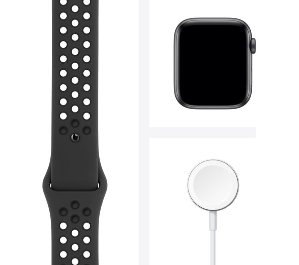 APPLE Watch SE Space Grey Aluminium with Anthracite Black Nike Sports Band 40 mm MKQ33B A Currys Business