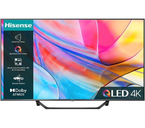 Image of HISENSE 55A7KQTUK 55" Smart 4K Ultra HD HDR QLED TV with Amazon Alexa