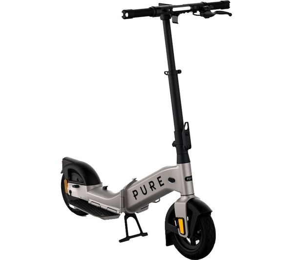 Image of PURE ELECTRIC Pure Advance Flex Electric Folding Scooter - Platinum Silver