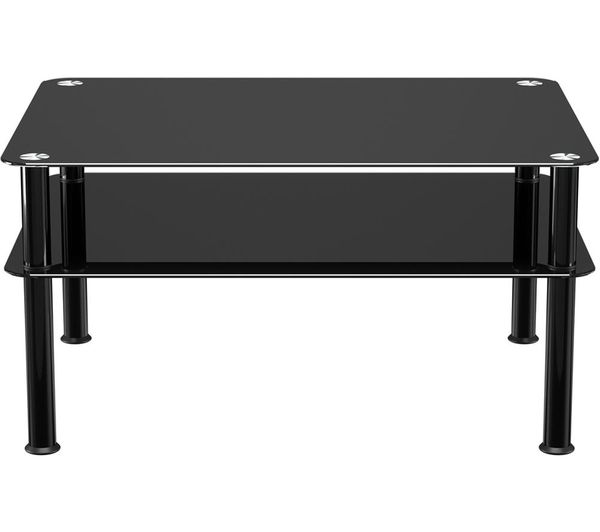 AVF SDCT8060BB Glass Coffee Table - Black