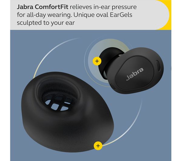 JABRA Elite 10 Wireless Bluetooth Noise-Cancelling Earbuds - Gloss