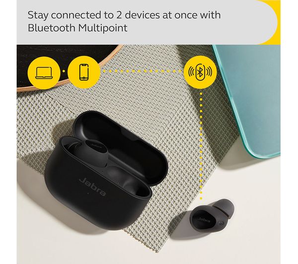 JABRA Elite 10 Wireless Bluetooth Noise-Cancelling Earbuds - Gloss