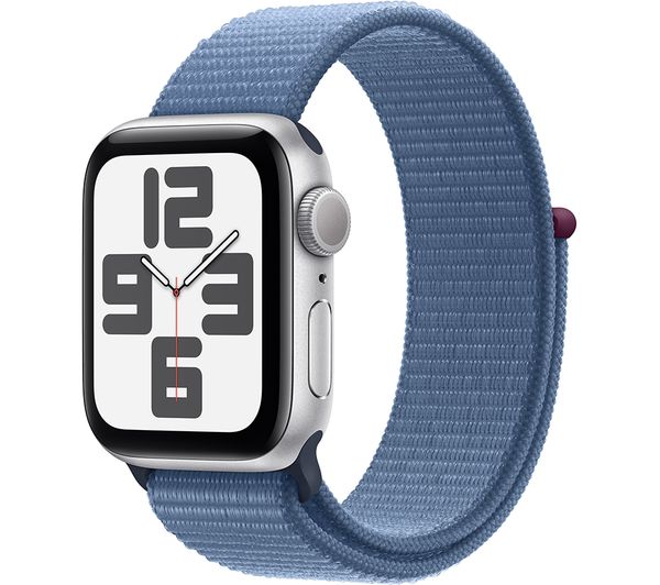 Apple Watch Se 2023 40 Mm Silver Aluminium Case With Winter Blue Sport Loop