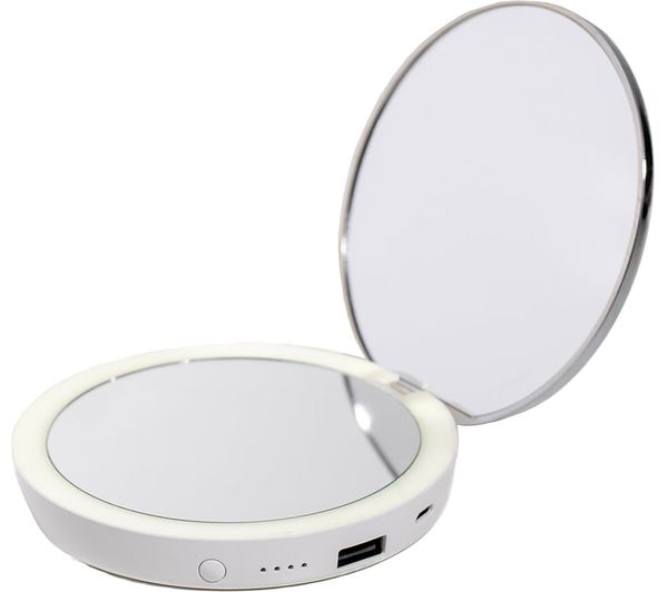 Stylpro Flip N Charge Led Mirror White