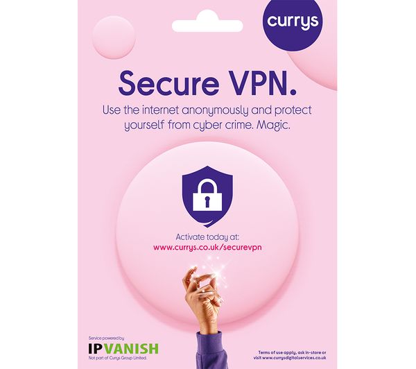 CURRYS Secure VPN - 1 year subscription