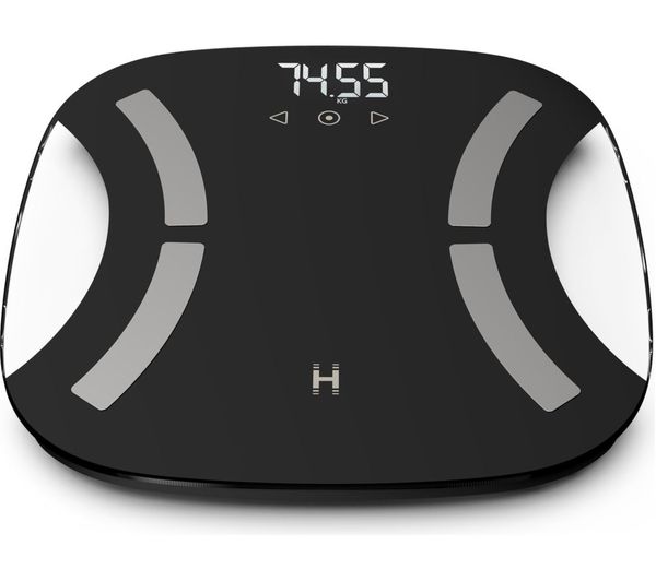 An image of HOMEDICS Essentials Analyser Bathroom Scales - Black & Silver