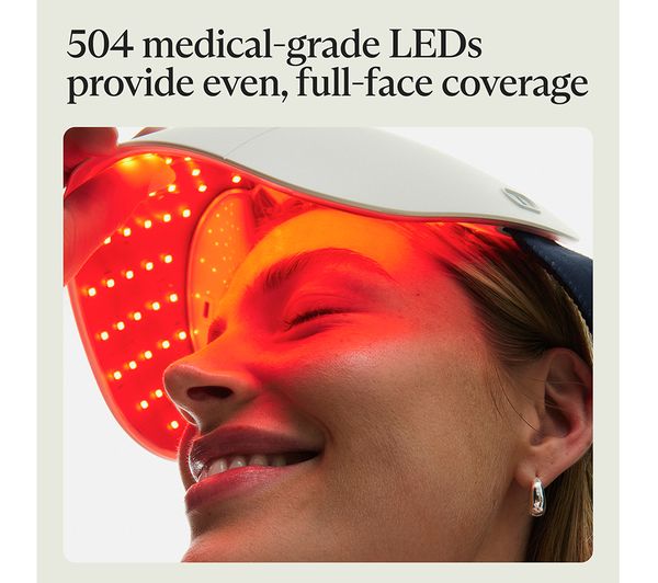 Therabody TheraFace Mask Glo con 504 LED para cobertura completa del rostro