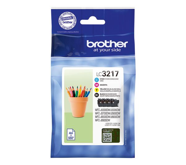 Brother Lc3217val Cyan Magenta Yellow Black Ink Cartridges Multipack Brother Lc3217val Cyan Magenta Yellow Black Ink Cartridges Multipack