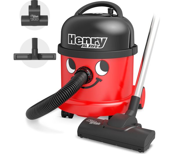 NUMATIC Henry XL Xtra HVR370‑11 Cylinder Bagged Vacuum Cleaner - Red
