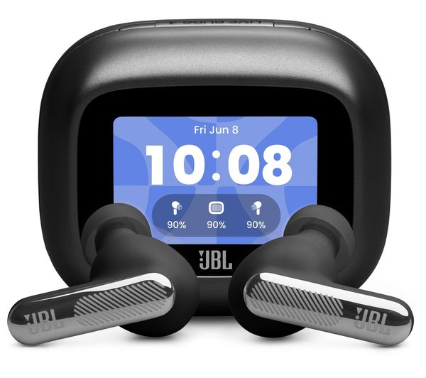 An image of JBL Live Beam 4 Wireless Bluetooth Noise-Cancelling Earbuds - Black