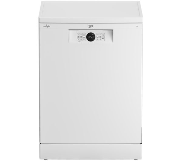 An image of BEKO HygieneIntense BDFN26431W Full-size Dishwasher - White