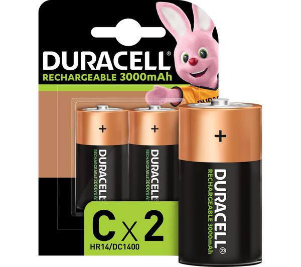 Duracell Lr14 Mn1400 Accu C Rechargeable Nimh Batteries Pack Of 2