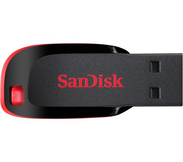 Image of SANDISK Cruzer Blade USB 2.0 Memory Stick - 32 GB, Black