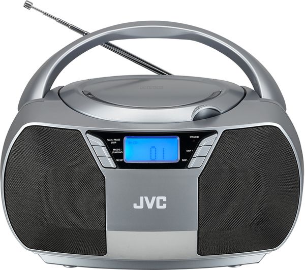 JVC RD-D228H FM Boombox - Grey - Currys Business